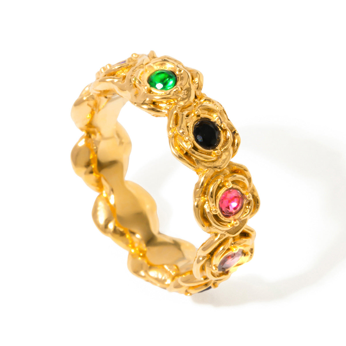 Zircon rose ring
