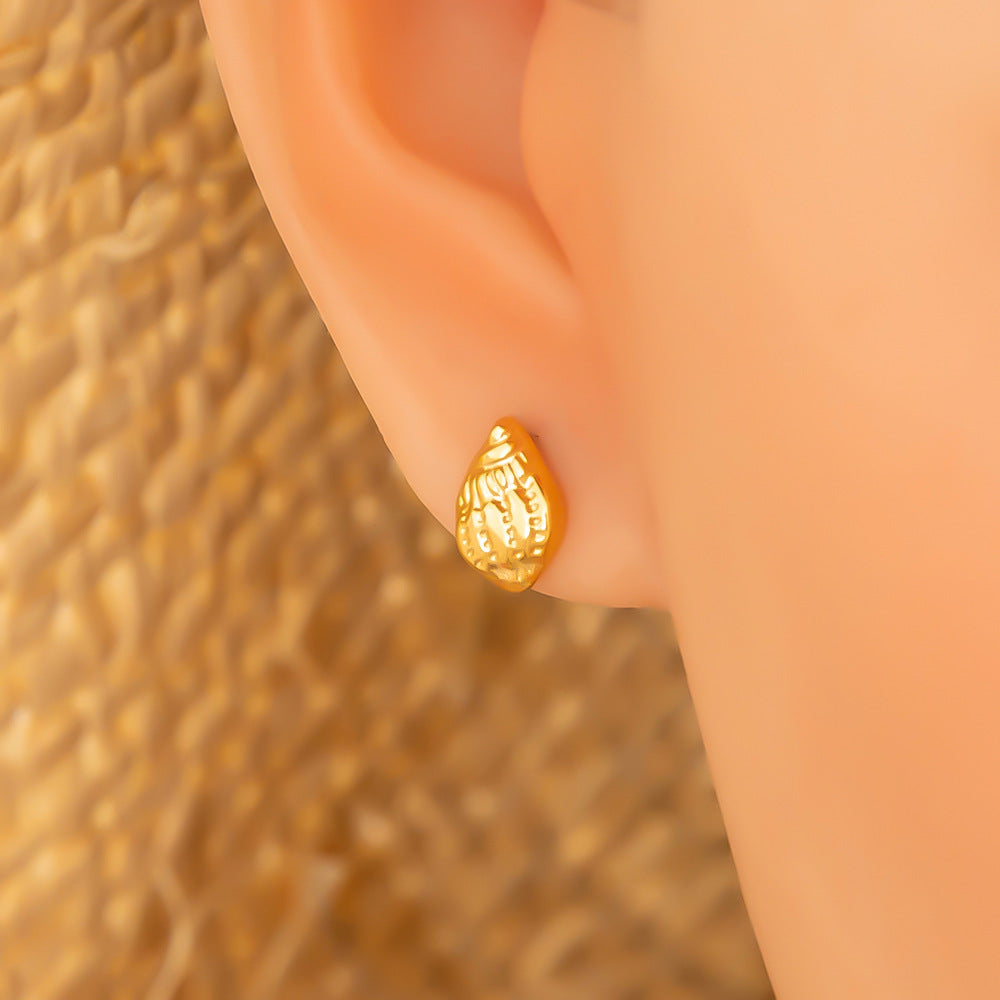 Ocean wind beach series stud earrings