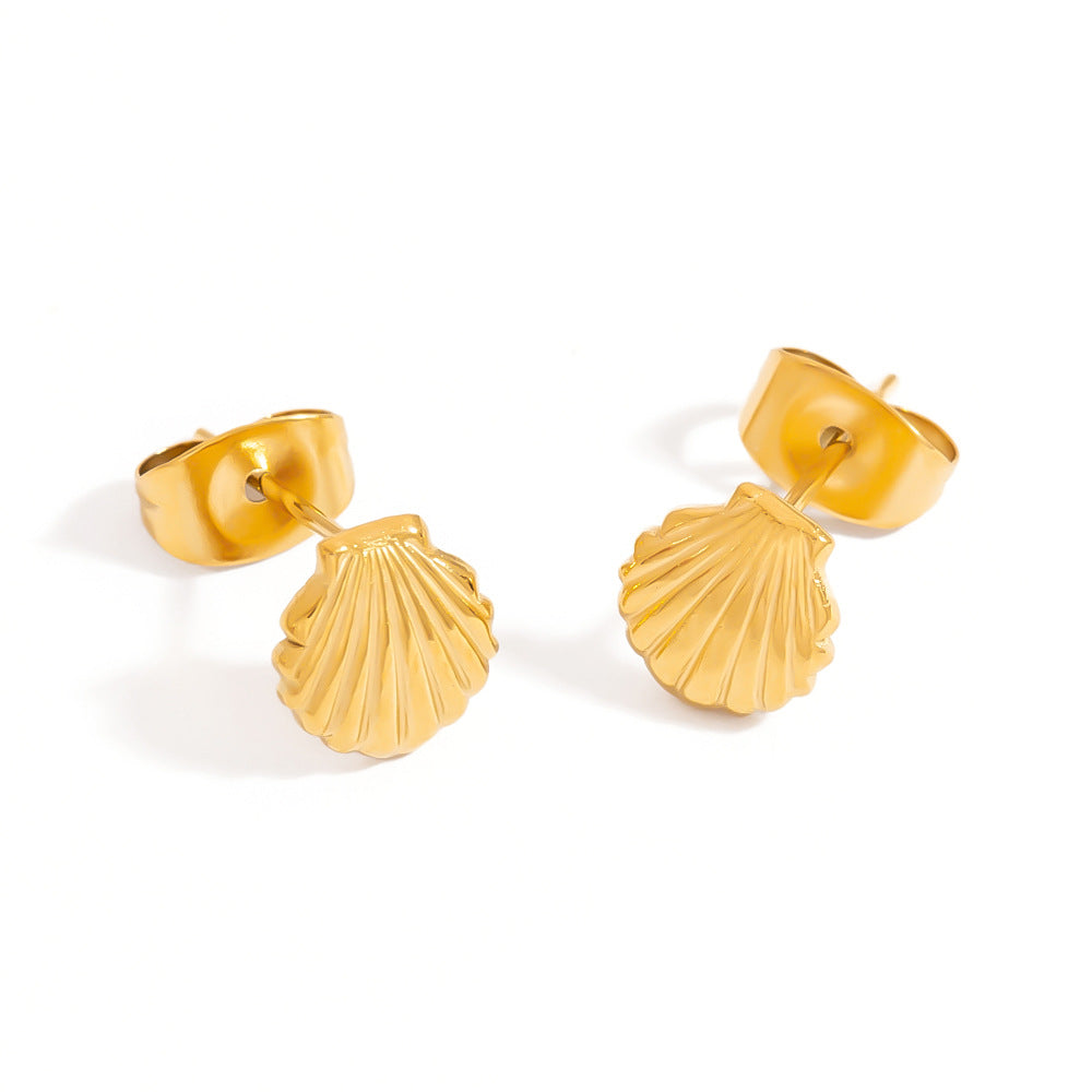 Ocean wind beach series stud earrings